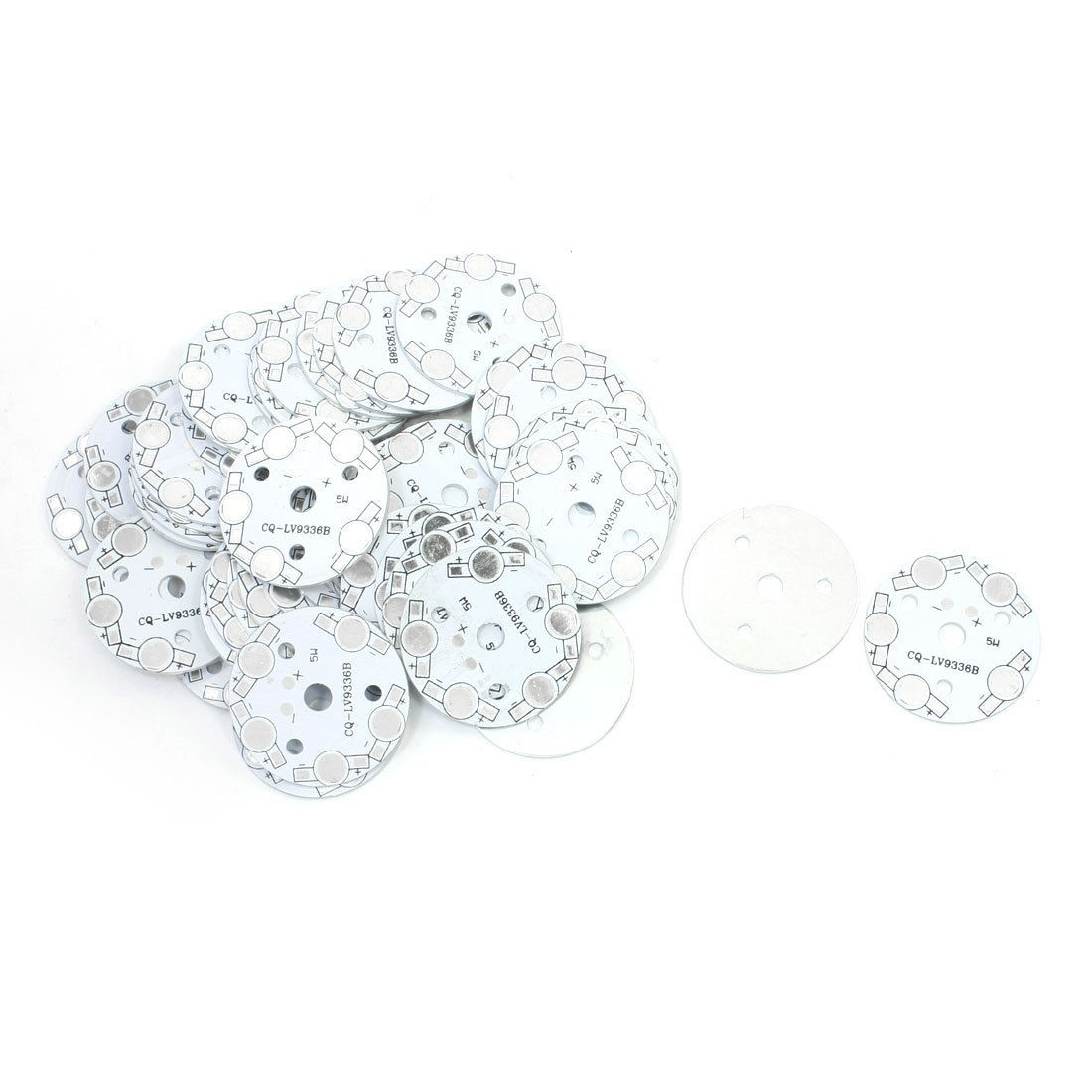 50Pcs 40mm Dia Circle Aluminum PCB Circuit Board for 5 x 1W/3W LED in Series