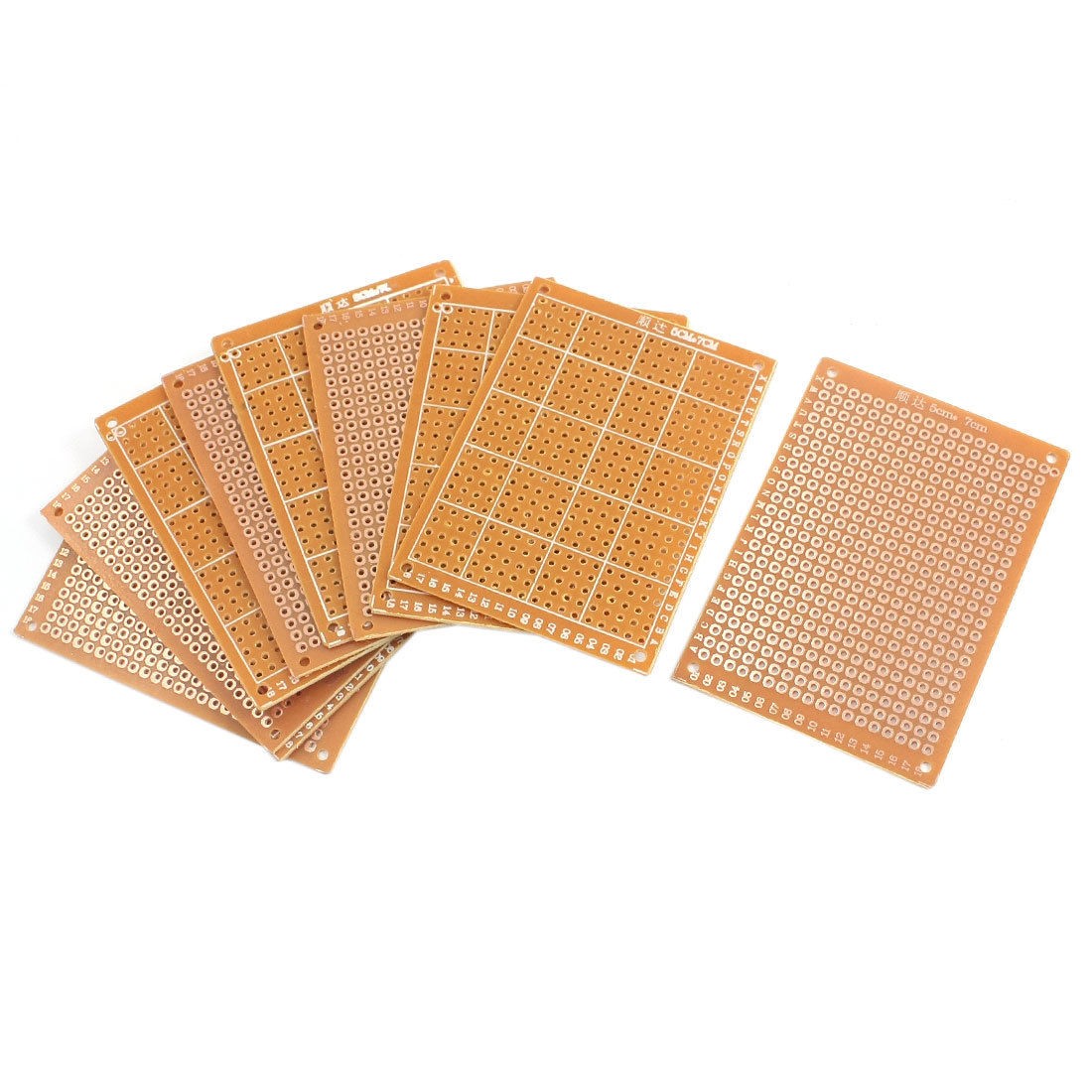 10Pcs 7cm x 5cm DIY Electronic Single Side Prototype PCB Board Stripboard