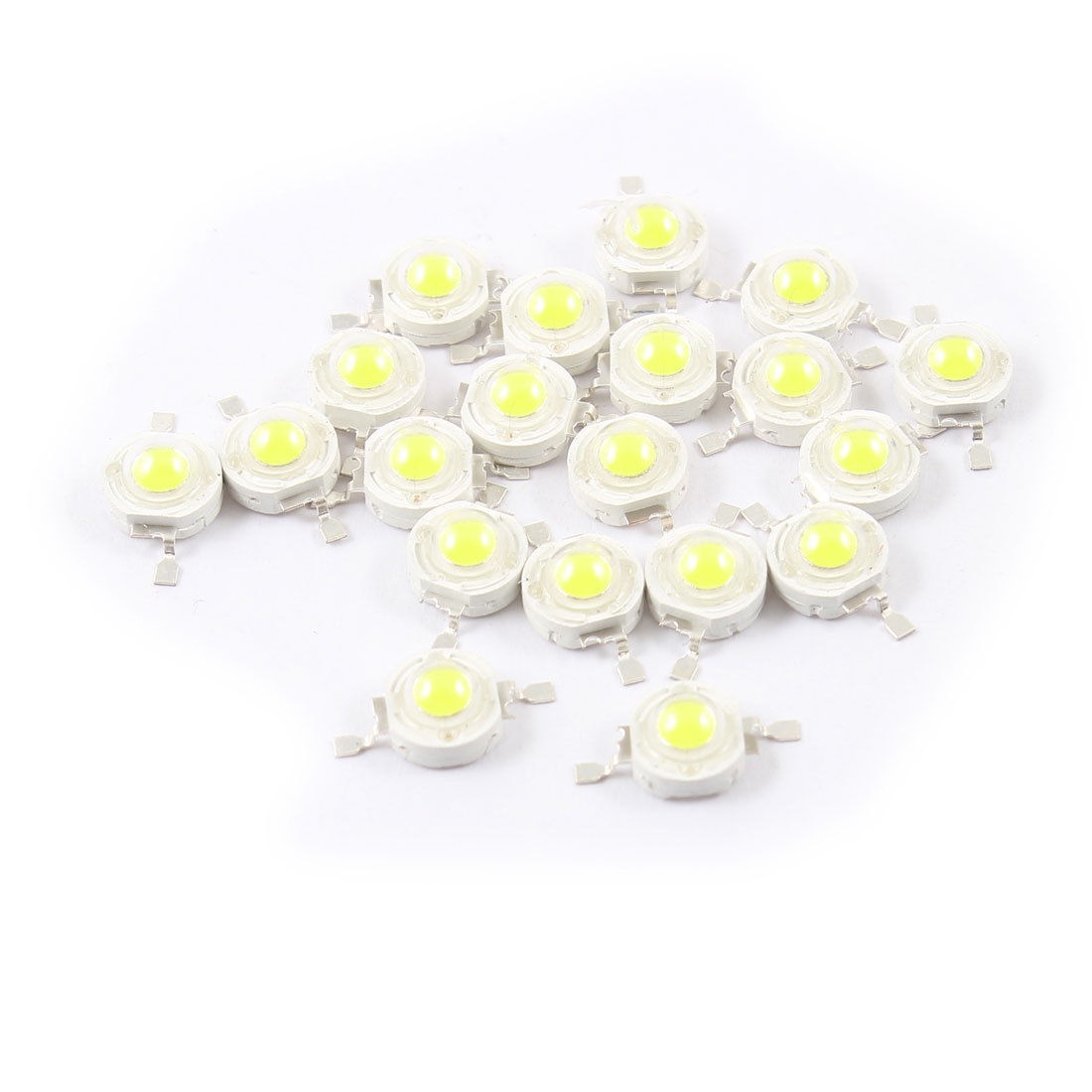 20 Pcs 0.5W High Power 70LM 2 Pin White Light LED Lamp Diodes Blub Beads