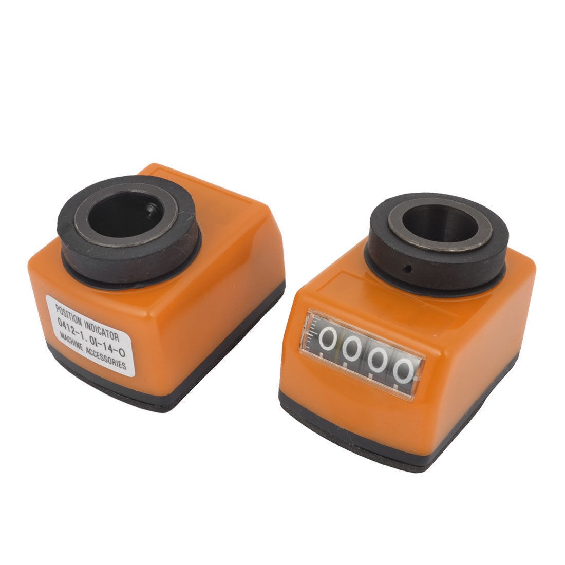 2x 1.0mm Axial Pitch Orange Plastic Housing 0-9999 Range Digital Indicator