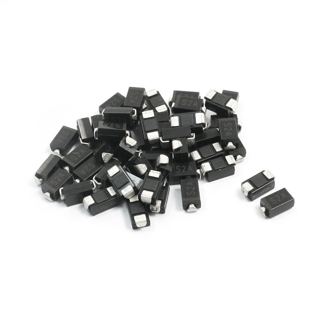 PCB Board DO-214AC 50V 2A SMT SMD Rectifier Diode S2A 50pcs