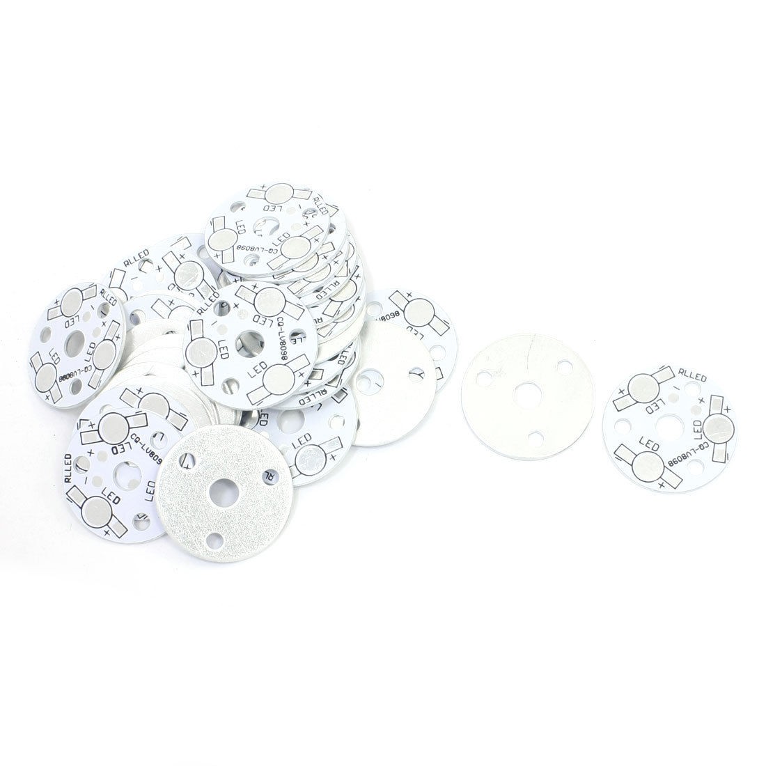 30PCS 35mm Round Aluminum PCB Circuit Board for 3 x 1W/3W LED in Series