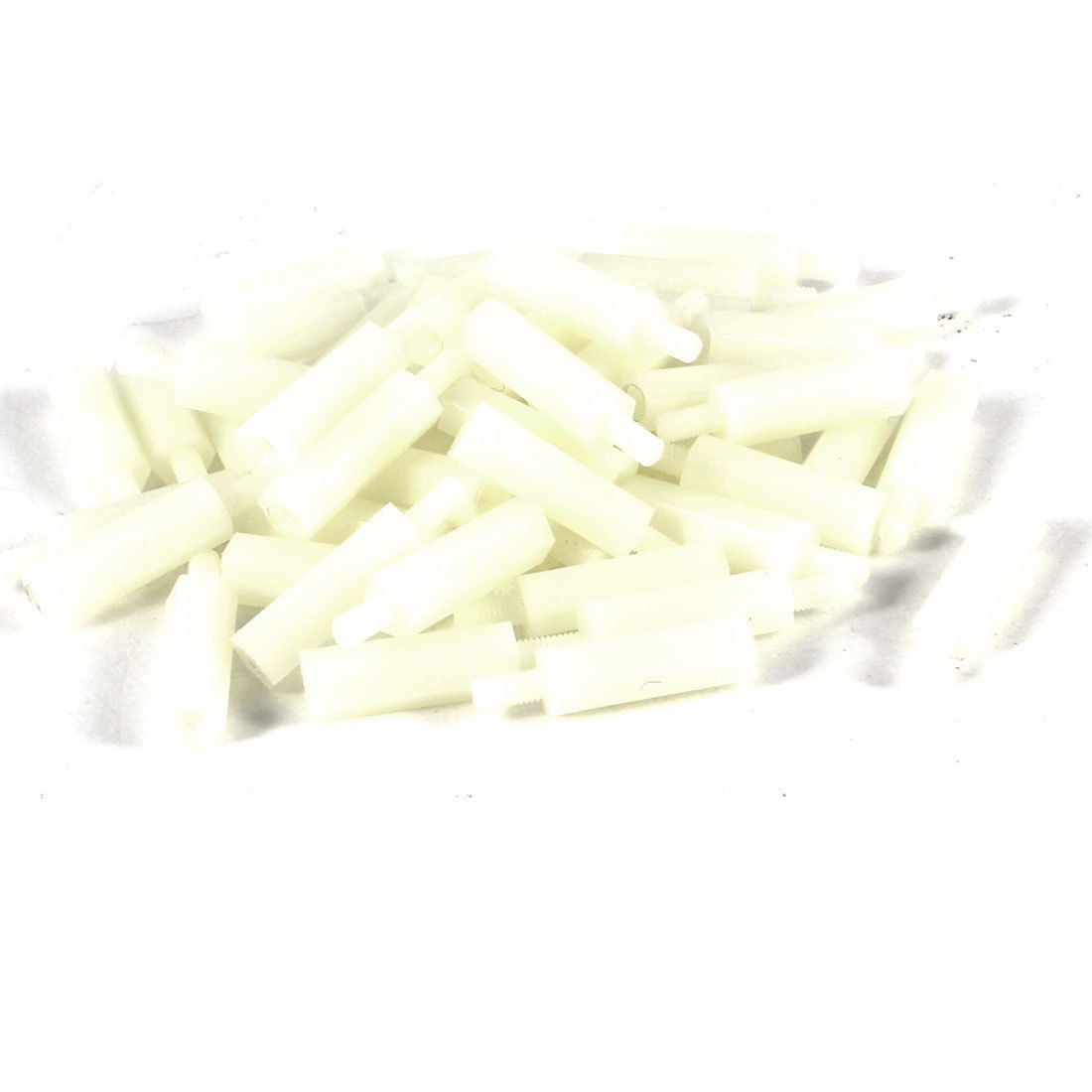 50 Pieces Nylon Hex Standoff Spacer M3 Female to Male 18mm 6mm