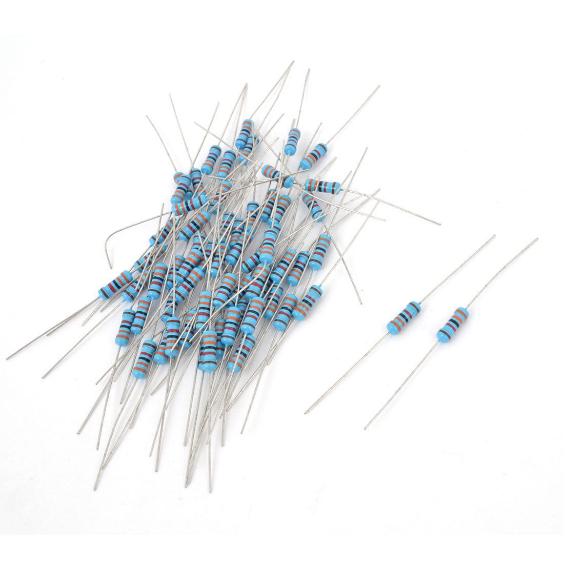 60pcs 1/2W 1% 33K Ohm Flameproof Axial Metal Film Resistor Assortment Kit