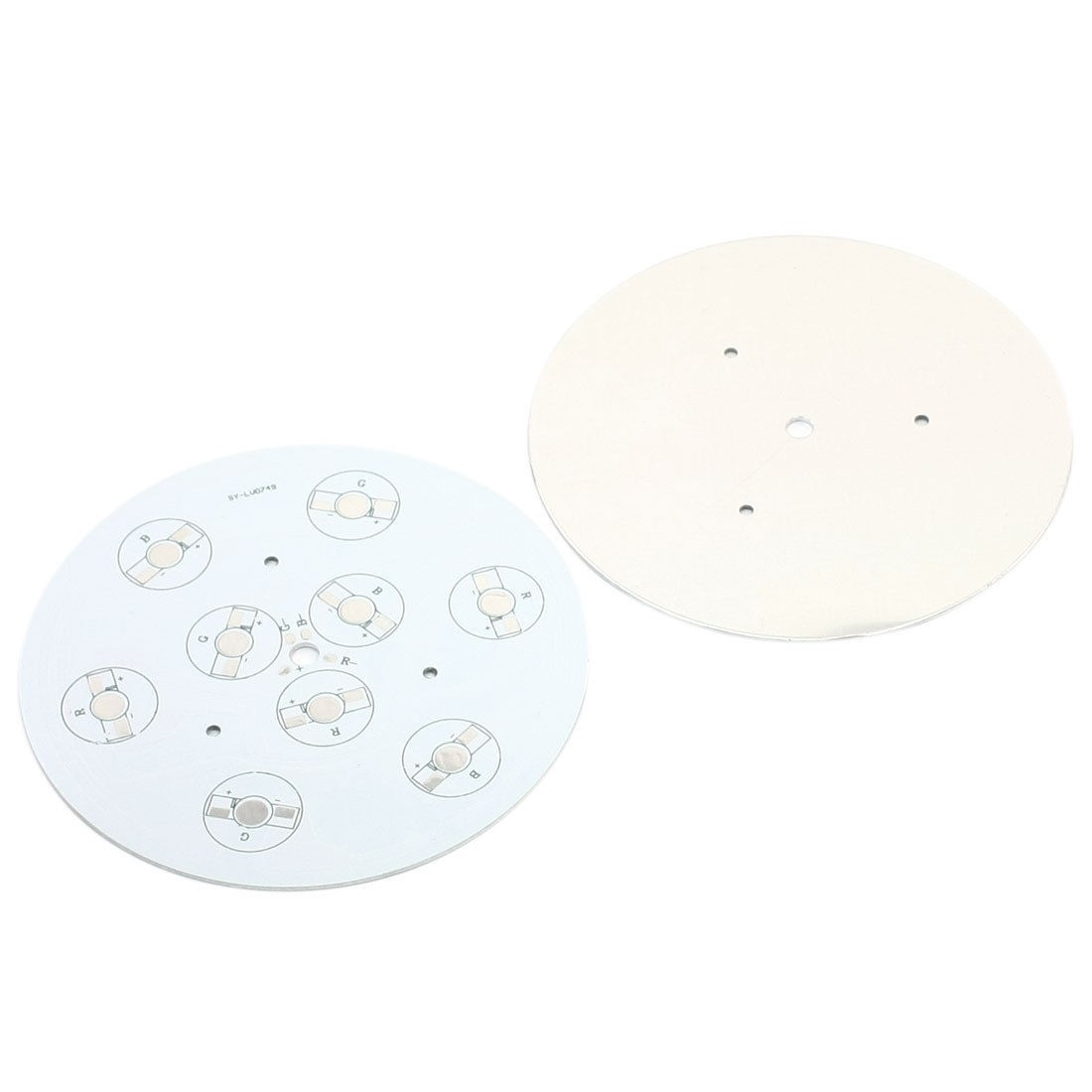 2PCS 120mm Circle Aluminum PCB Circuit Board for 9 x 1W/3W/5W RGB LED in Series