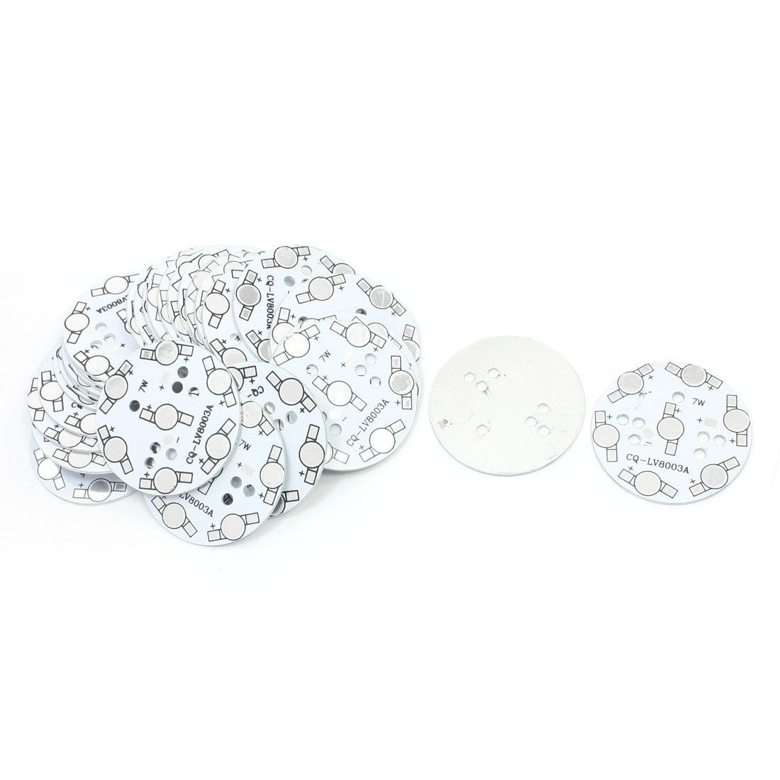 30PCS 50mm Circle Aluminum PCB Circuit Board for 7 x 1W/3W LED in Series