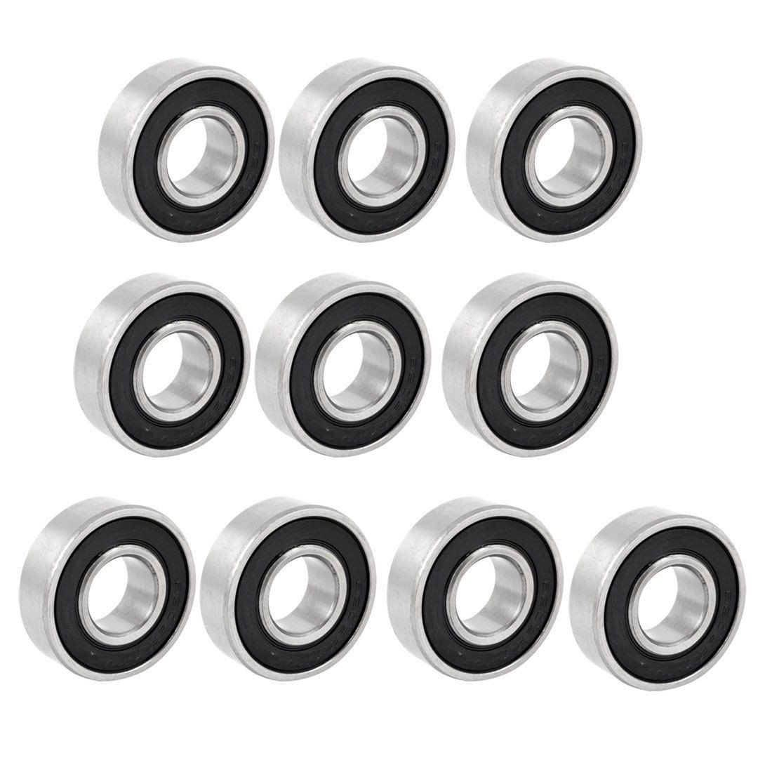 6202RS 15mm x 35mm x 11mm Rollerblade Deep Groove Ball Bearing 10 Pcs