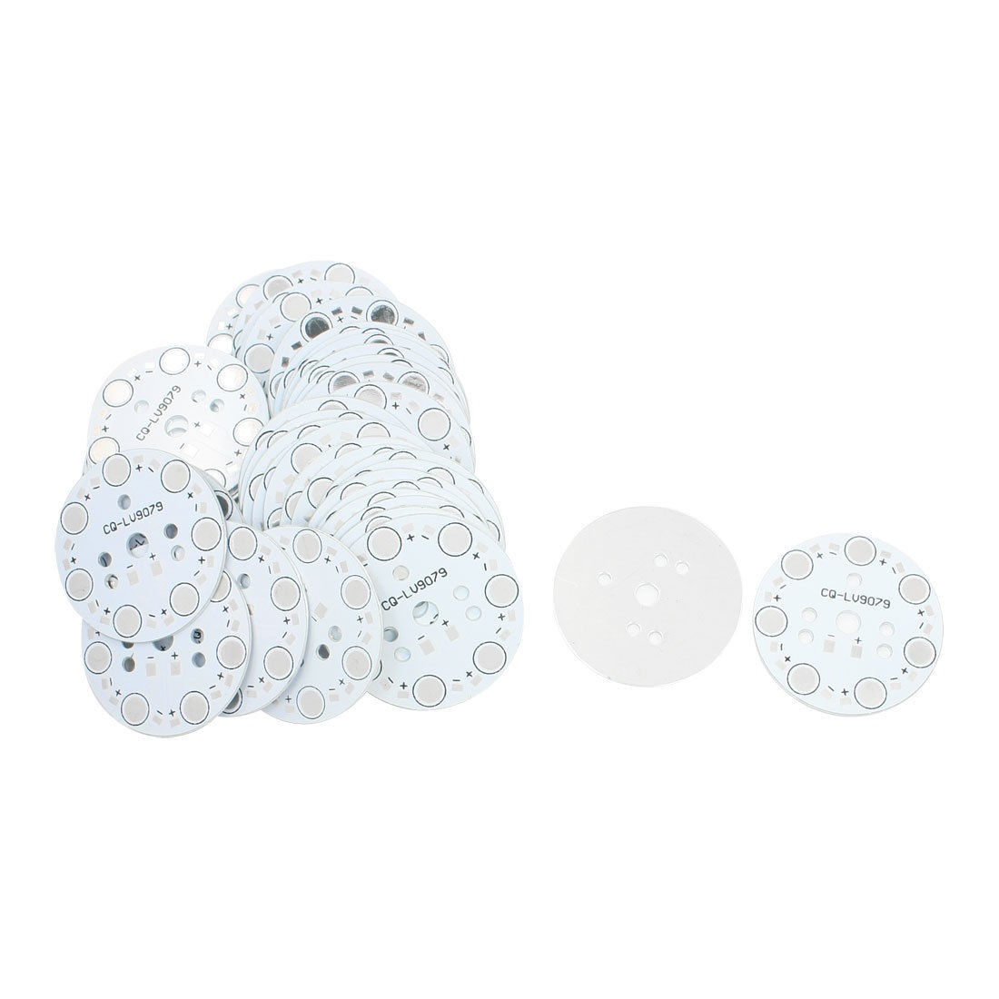 1W/3W x 7 High Power LED Aluminum Base PCB Plate Board DIY 49mm Dia 50pcs