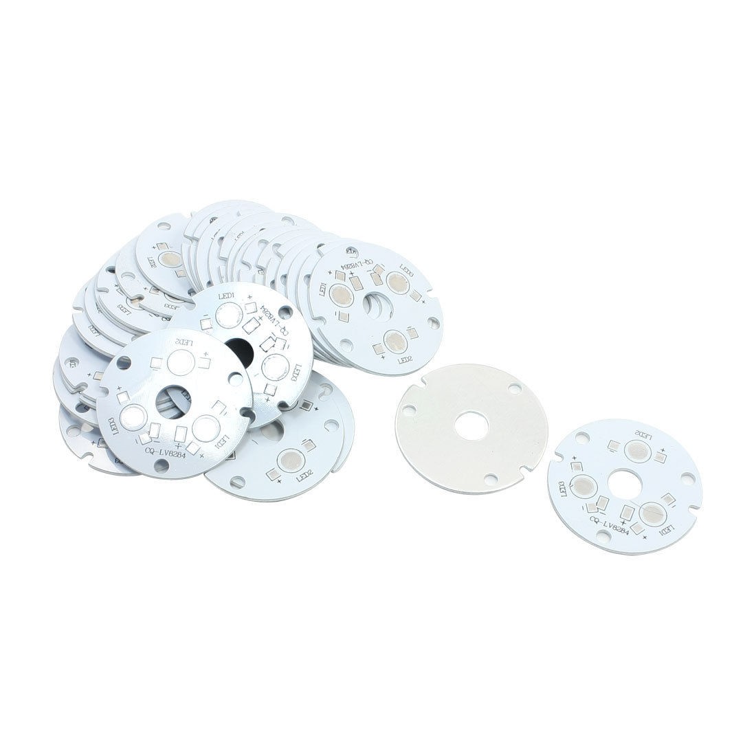 30pcs 46mm Dia Aluminum Base PCB Circuit Board for 3 x 1W/3W High Power LED