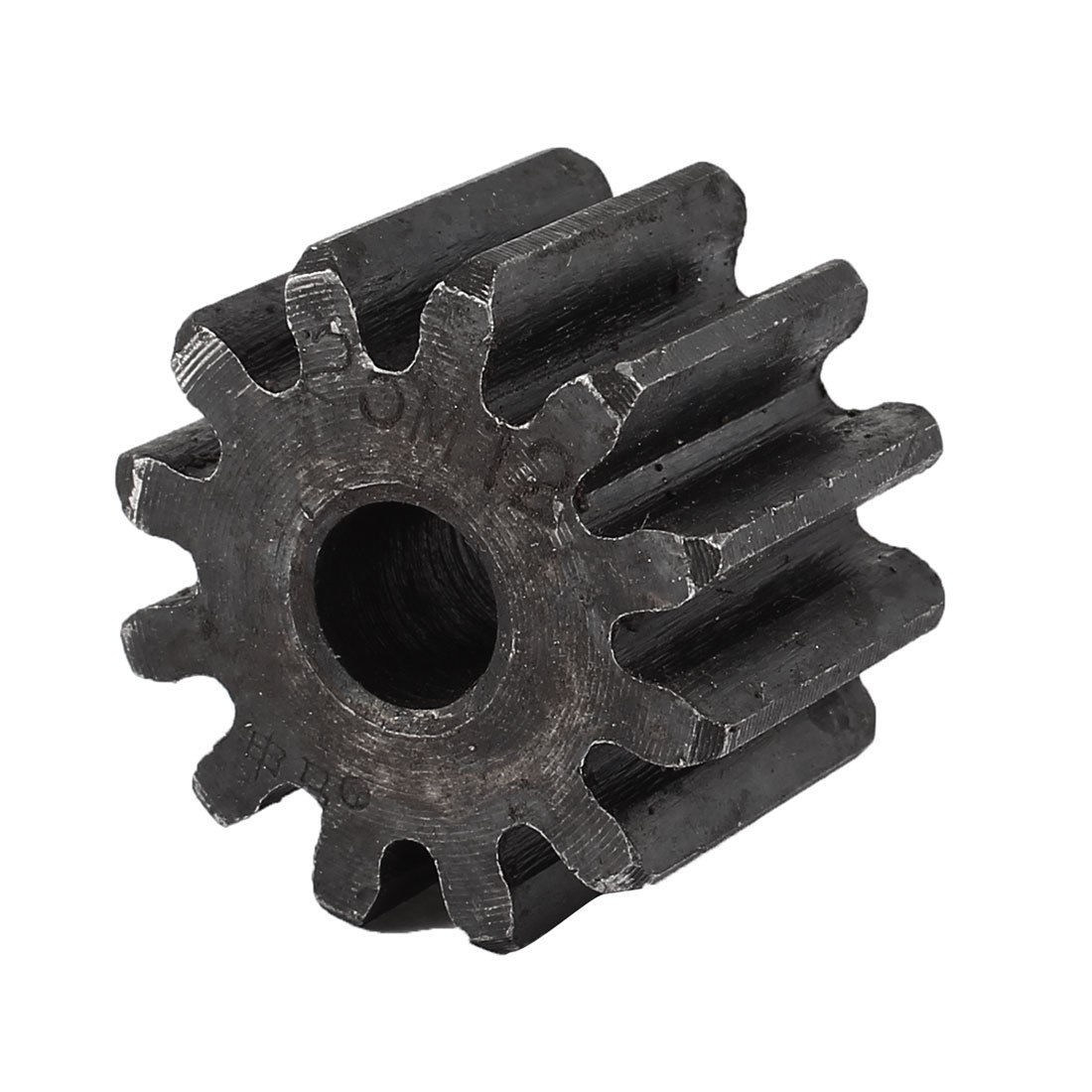 Gray 10mm x 35mm x 25mm Module 2.5 12 Teeth Metal Straight Spur Gear Wheel
