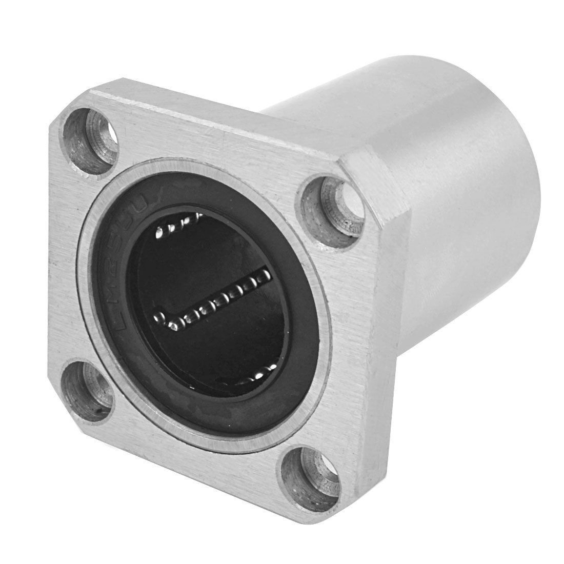 LMK25UU 25mm Inner Dia 4 Bolt Flange CNC Router Linear Motion Bearing