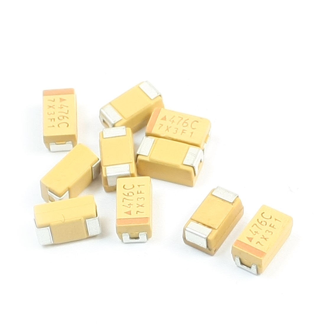 10Pcs SMT SMD 6032 C Type 47uF 16V Chip Tantalum Capacitors