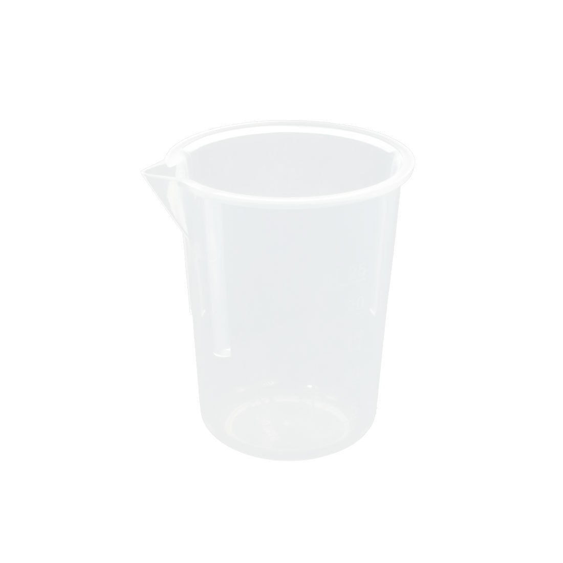 25mL 3.5cm x 5cm Clear Plastic Cylinder Shape Beaker Measuring Cup Measurer