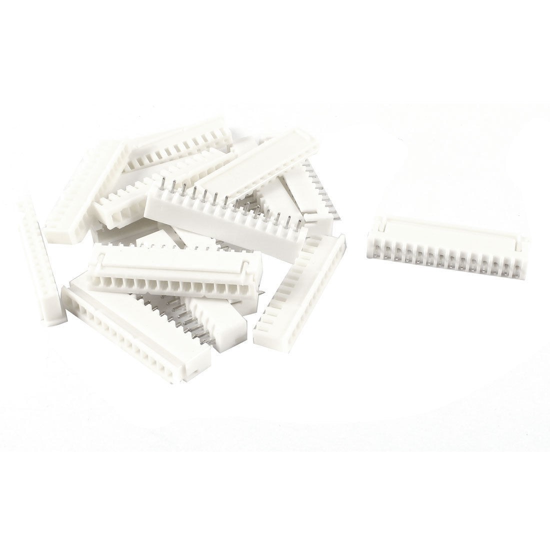 10 Pcs 2.54mm Pitch 14 Pin Single Row Straight IDC Pin Headers