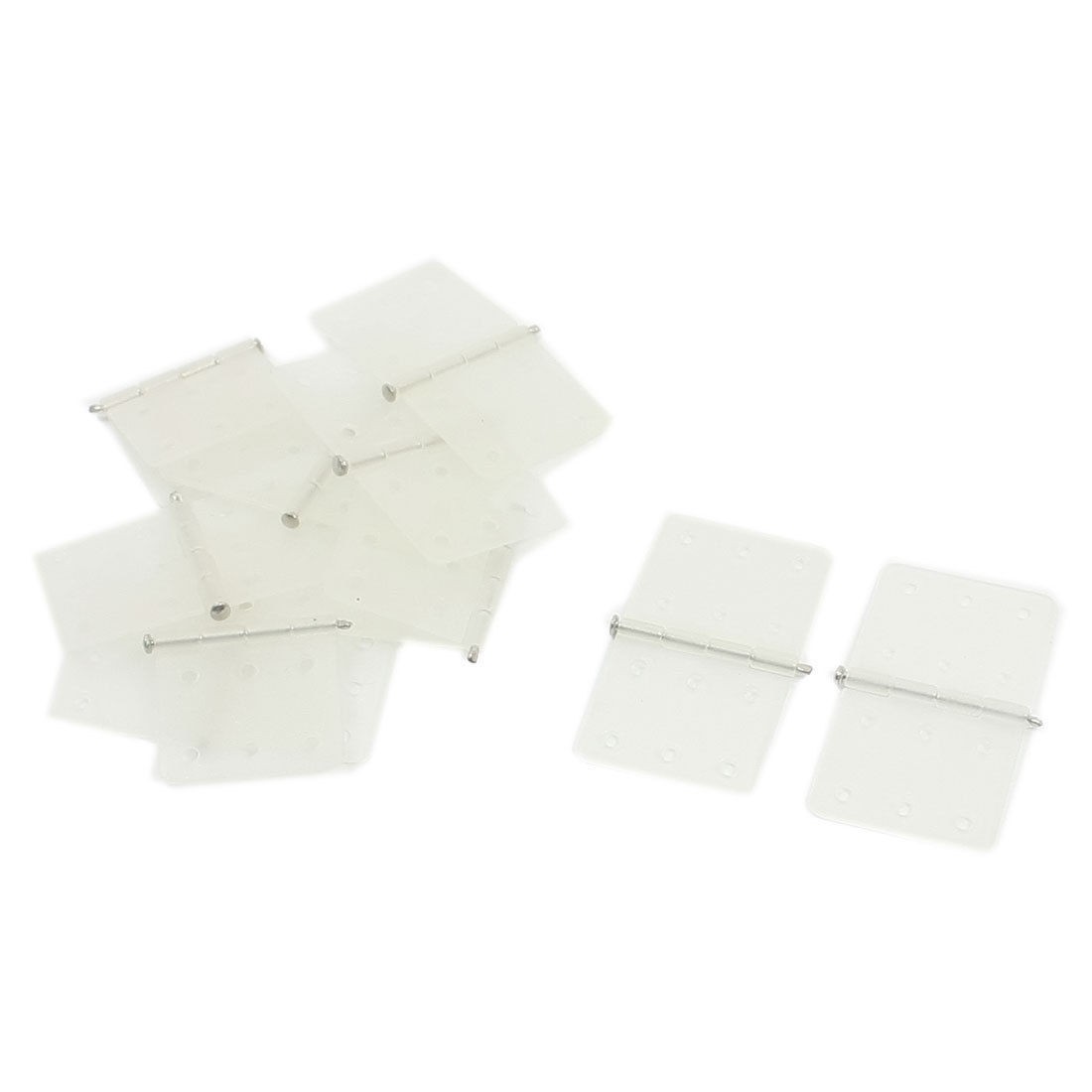 10 x Spare Parts Folding Beige Nylon Pinned Hinges 28 x 16mm for RC Plane
