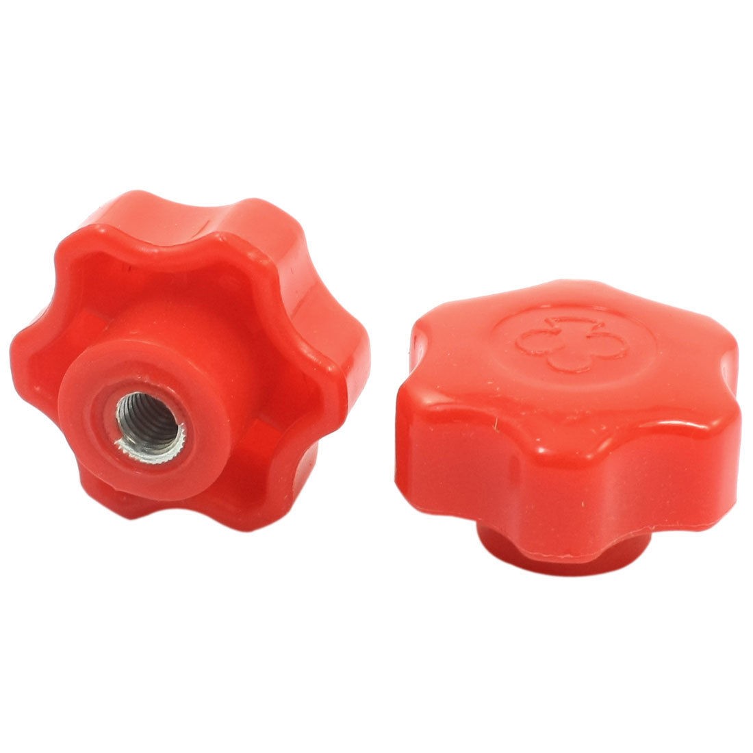 Electric Machine M10 Female Thread 50mm Dia Clamping Hex Knob 2pcs