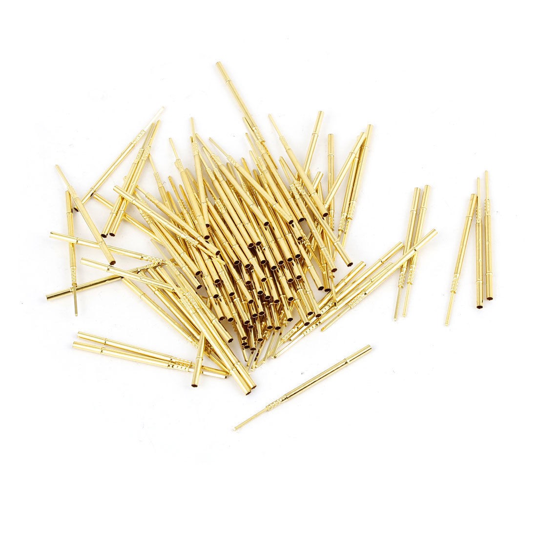 100 Pcs 0.6mm x 0.6mm Test Probe Pins Receptacles 39mm Long