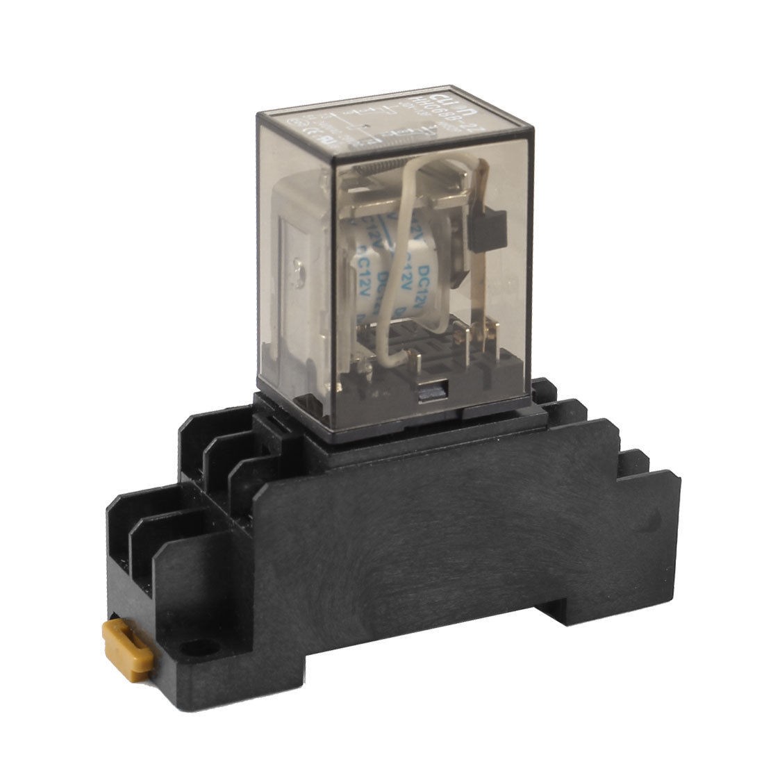 DC 12V Coil DPDT 8 Pins Electromagneti<wbr/>c Power Relay HH52P w DYF08A Base