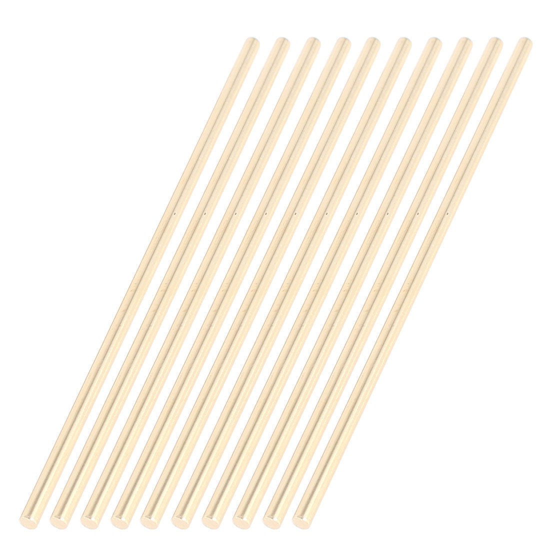 10 Pcs Car Model Toy DIY Brass Rod Axles Drill Rod Bar 3mm x 110mm