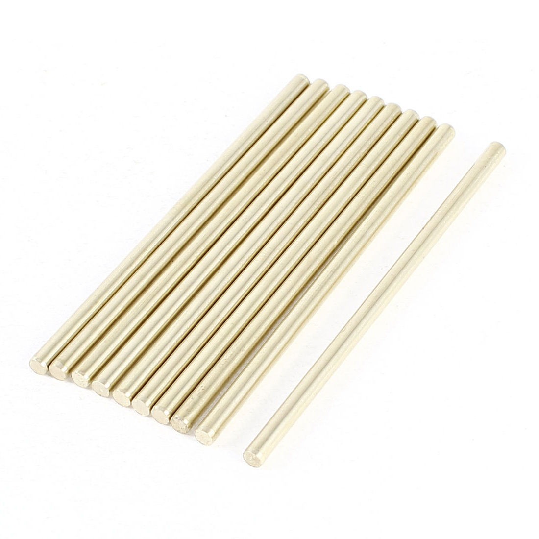 10 Pcs Car Model Toy DIY Brass Rod Axles Drill Rod Bar 3mm x 70mm
