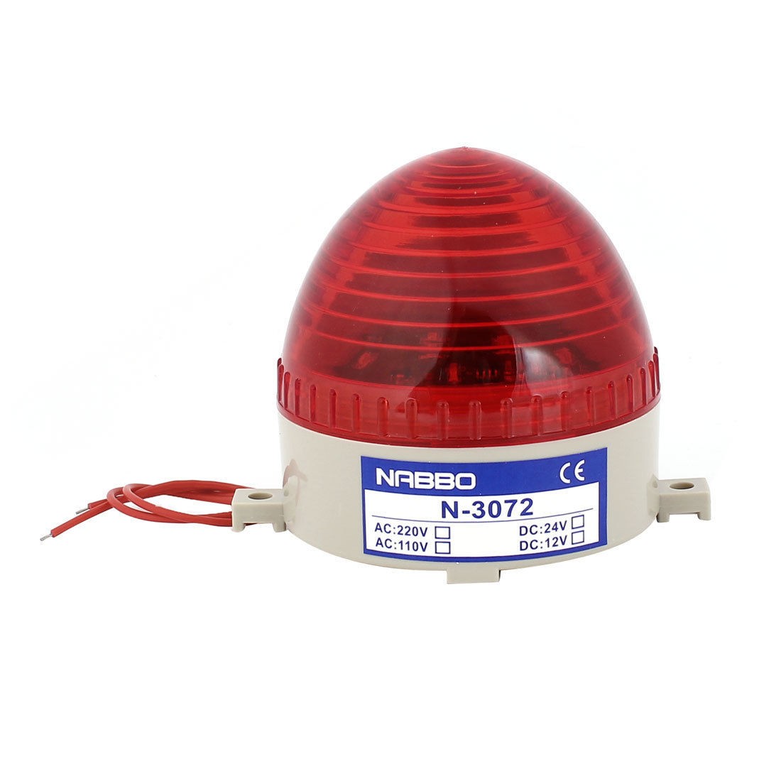 Industrial DC 12V Red LED Blinking Warning Light Bulb Signal Tower Lamp N-3072