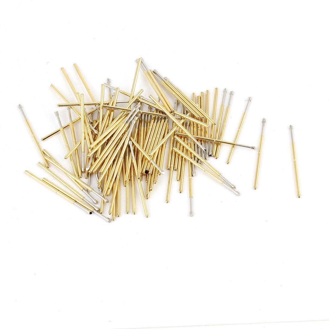 100 Pcs 1.6mm Dia 60 Degree Chisel T Tip Spring Testing Probe Tips
