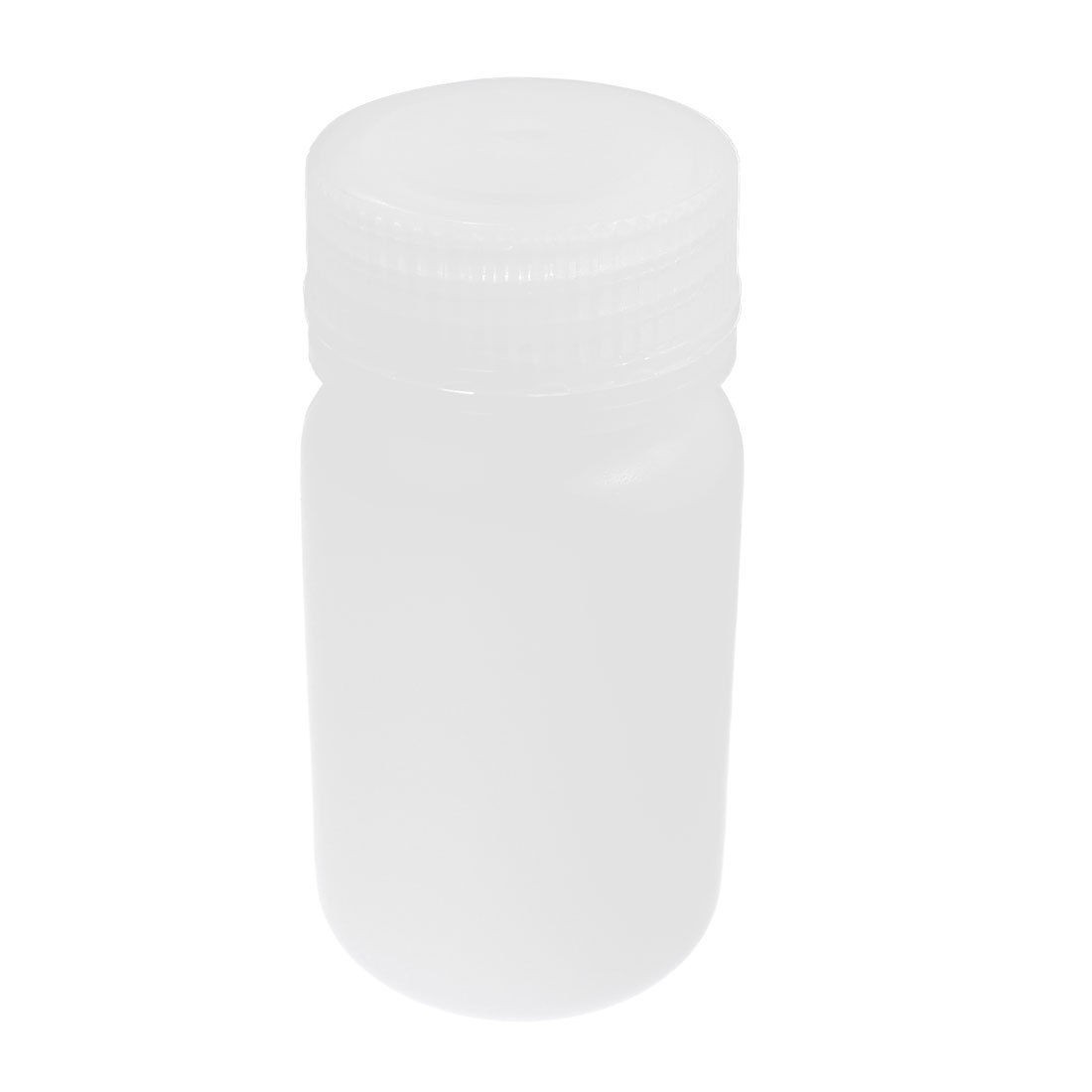 60ml White Plastic Cylinder Shaped Chemical Reagent Bottle 2 oz