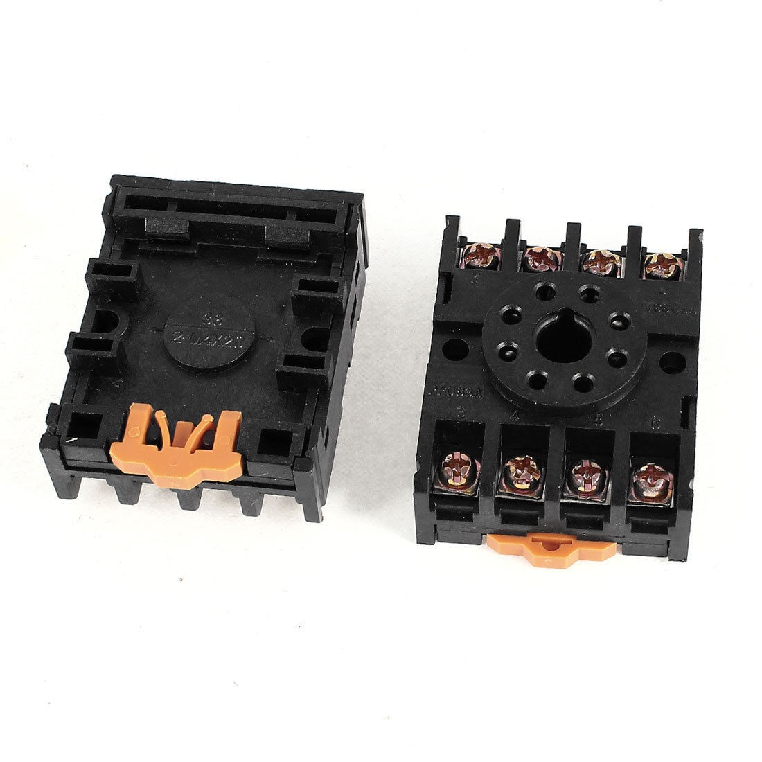 2 x PF083A 8 Screw Terminals Time Relay Base Socket for JQX-10F-2Z MK2P