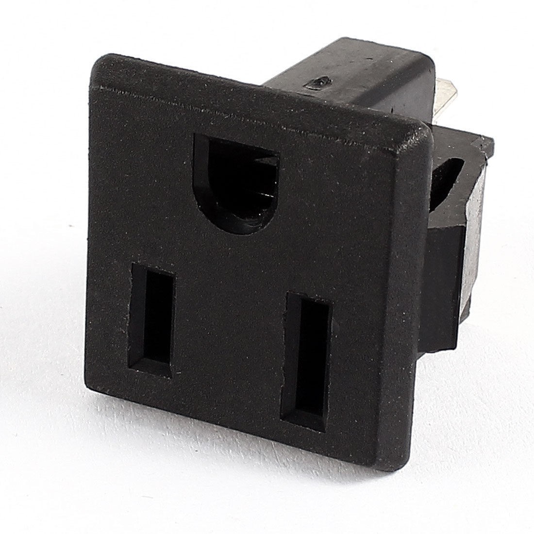 AC 125V 15A Power US 3 Pin Female Panel Mount Socket Adapter