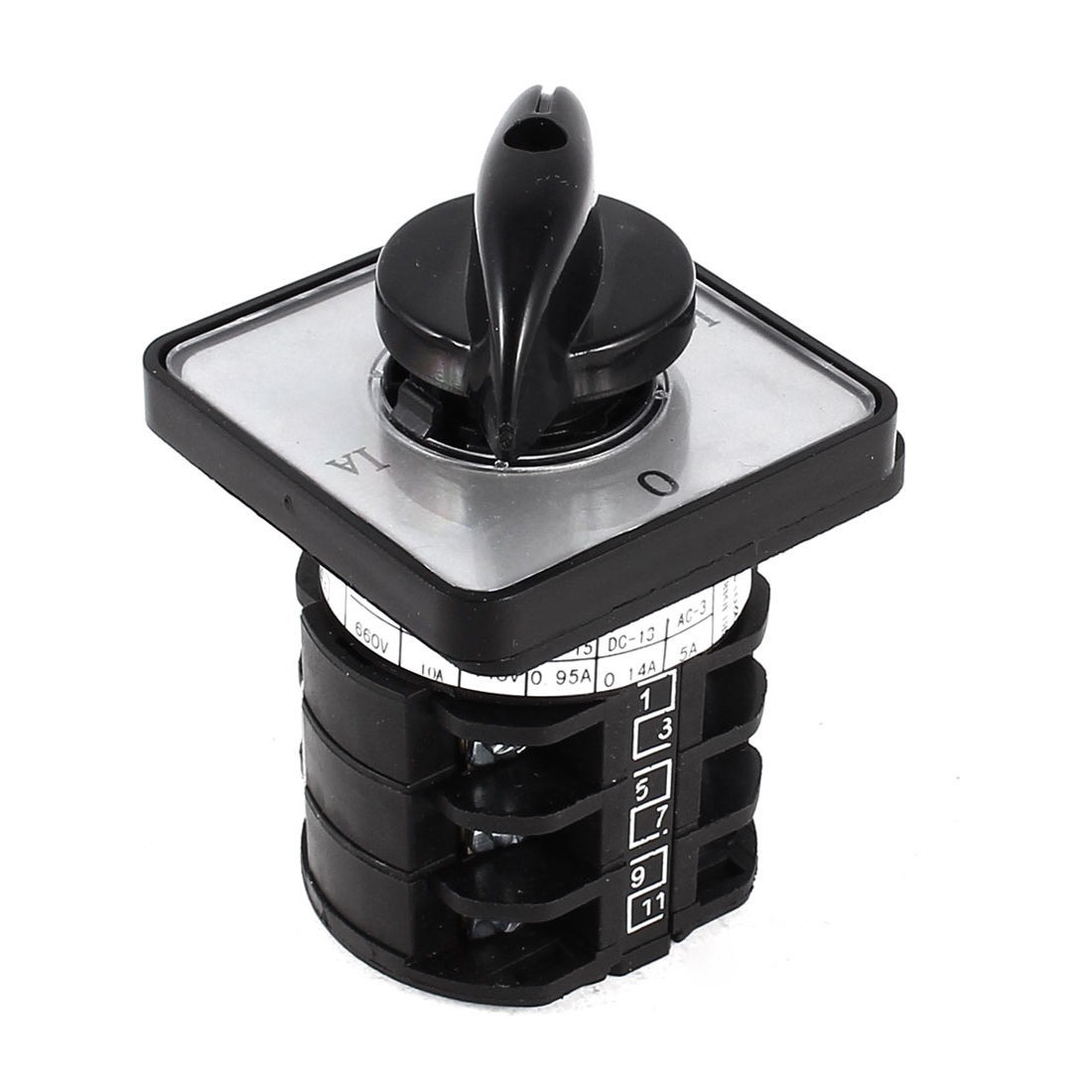 AC660V 10A 4 Position 2Pole Universal Rotary Cam Changeover Switch