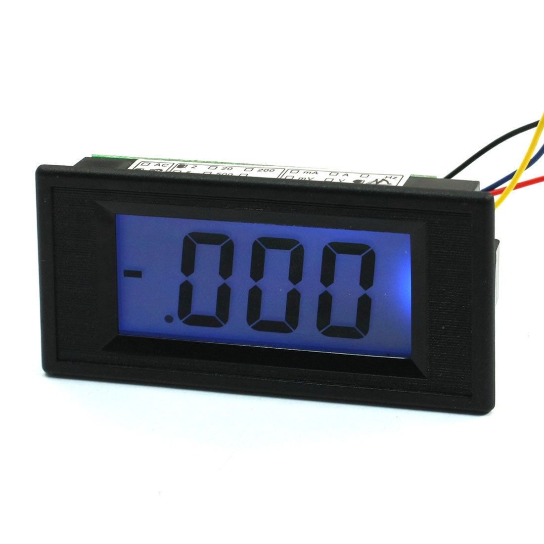 AC/DC Powered 4 Wires LCD Display 0-2M Ohm Panel Resistance Meter