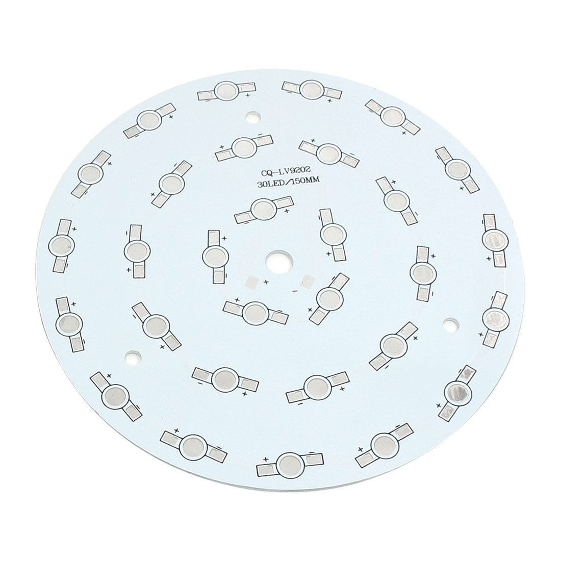 Circle Aluminum PCB Circuit Board for 30 x 1W 3W LED in Series 150mm