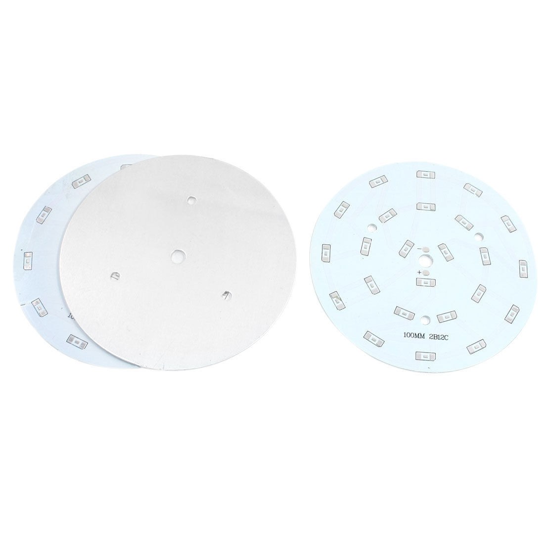 3Pcs 100mm Circle Aluminum PCB Circuit Board for 24 x 1/2W 5730 SMD LED