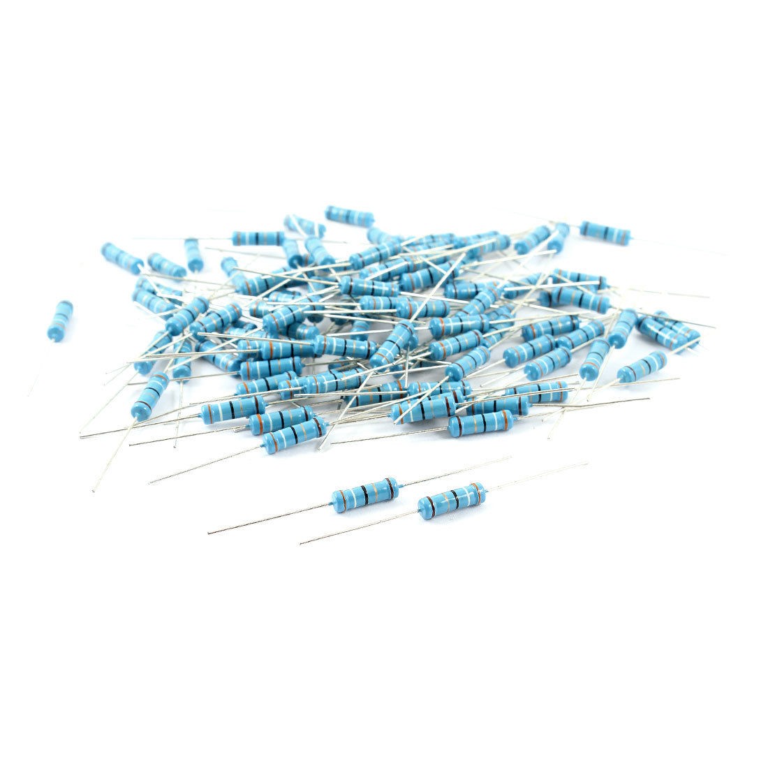 100Pcs 2W 1% Tolerance 39K Ohm Axial Lead Flameproof Metal Oxide Film Resistor