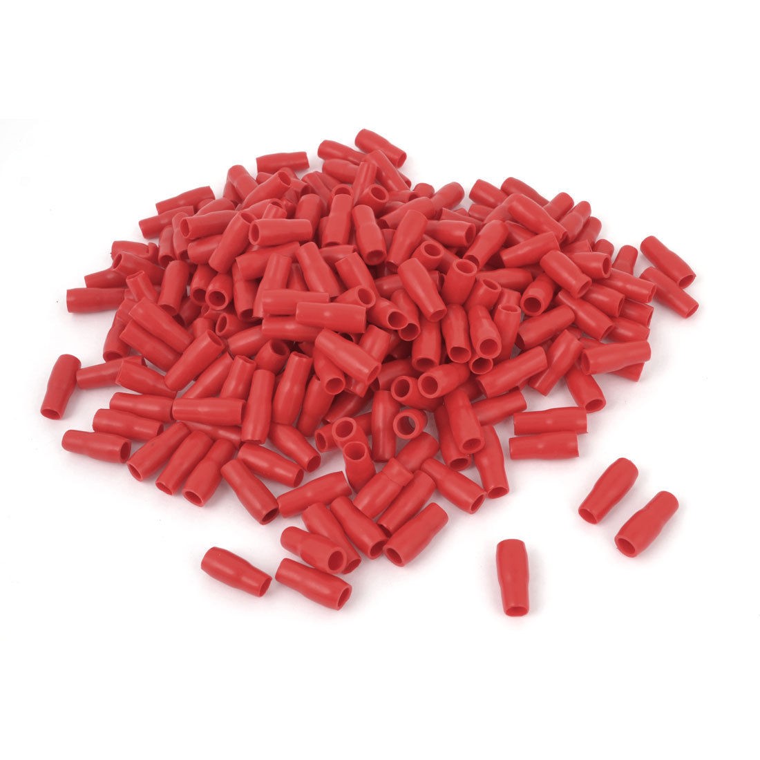 500 Pieces 5 5 6MM2 Red Soft PVC Wire Terminal Sleeves Insulating Covers Caps