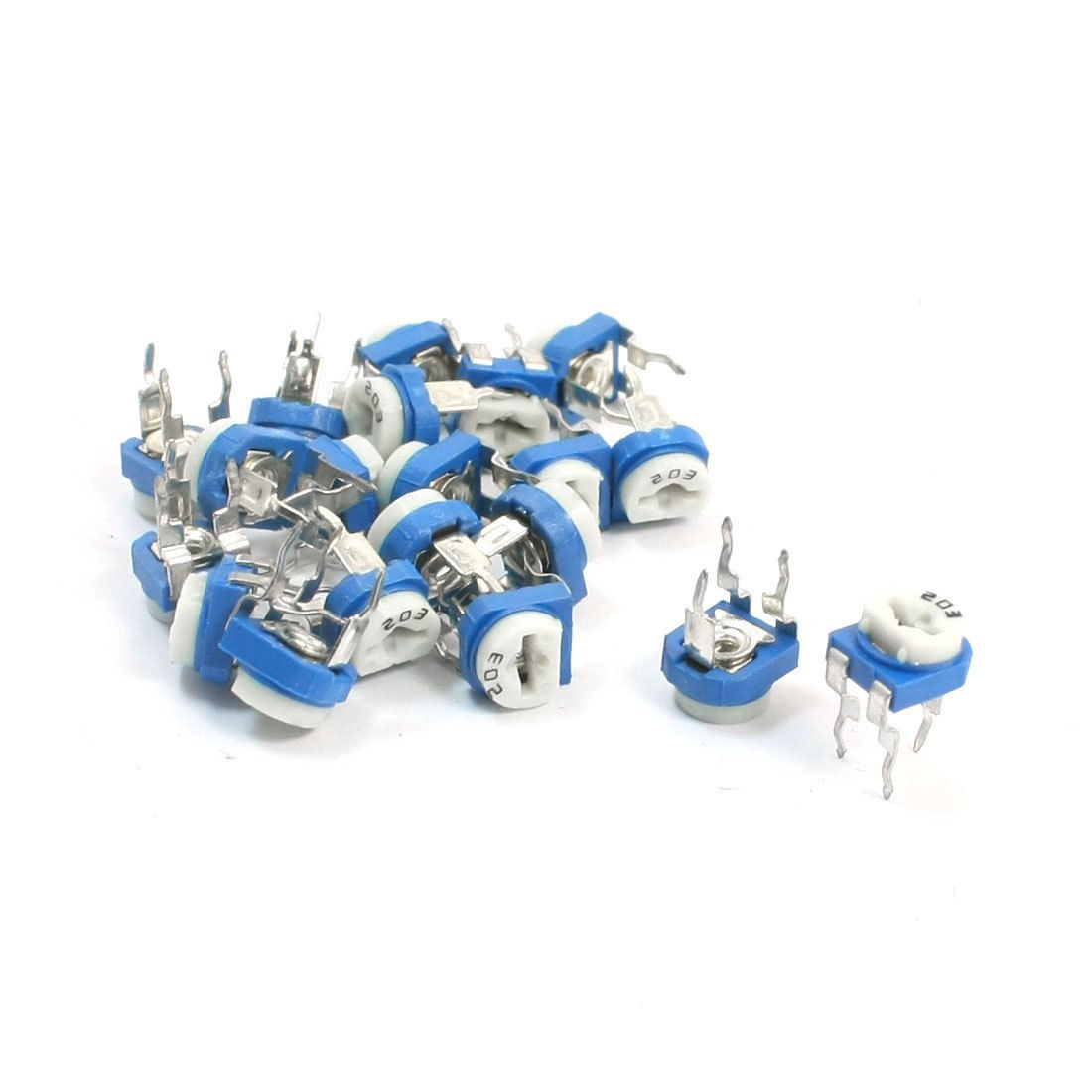 20Pcs 20K Ohm Horizontal Pot Variable Potentiometer Trimmer Resistors