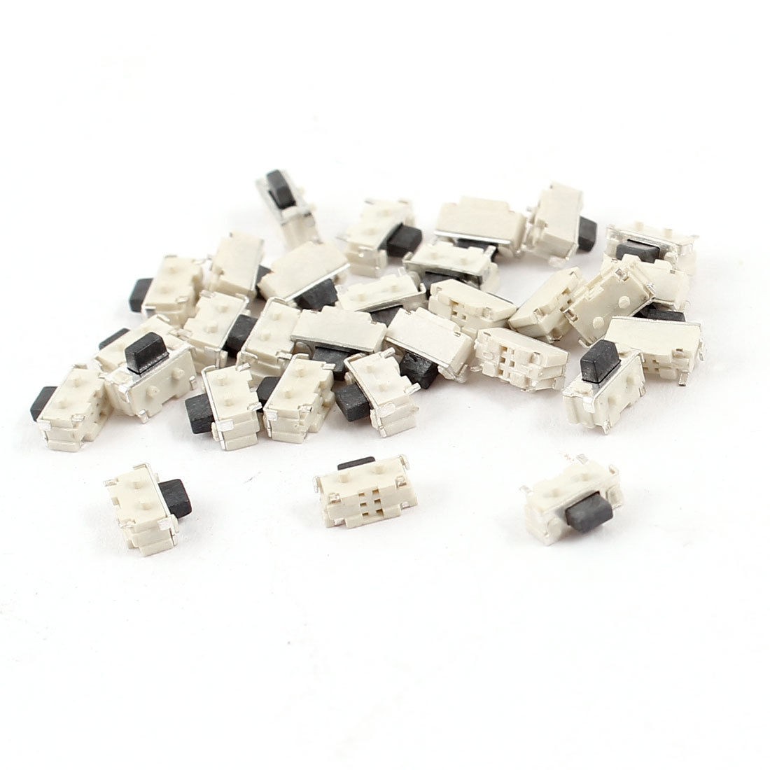 30pcs Momentary Rectangle Push Button SPST Tactile Tact Switch 4.5mmx2mmx3.5m<wbr/>m