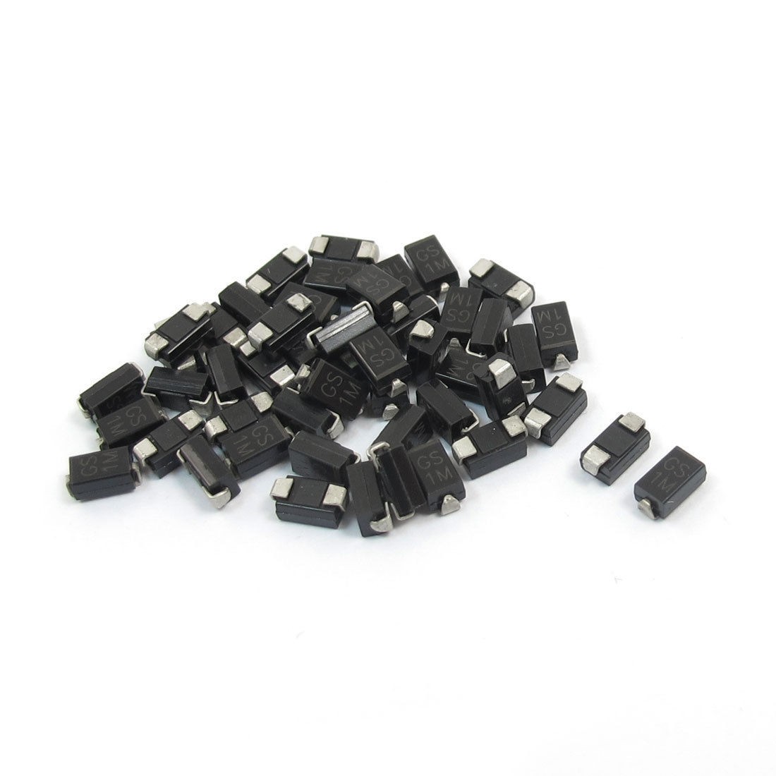 DO-214AC Package 1000V 1A SMD Semiconductor Rectifier Diode GS1M 50pcs