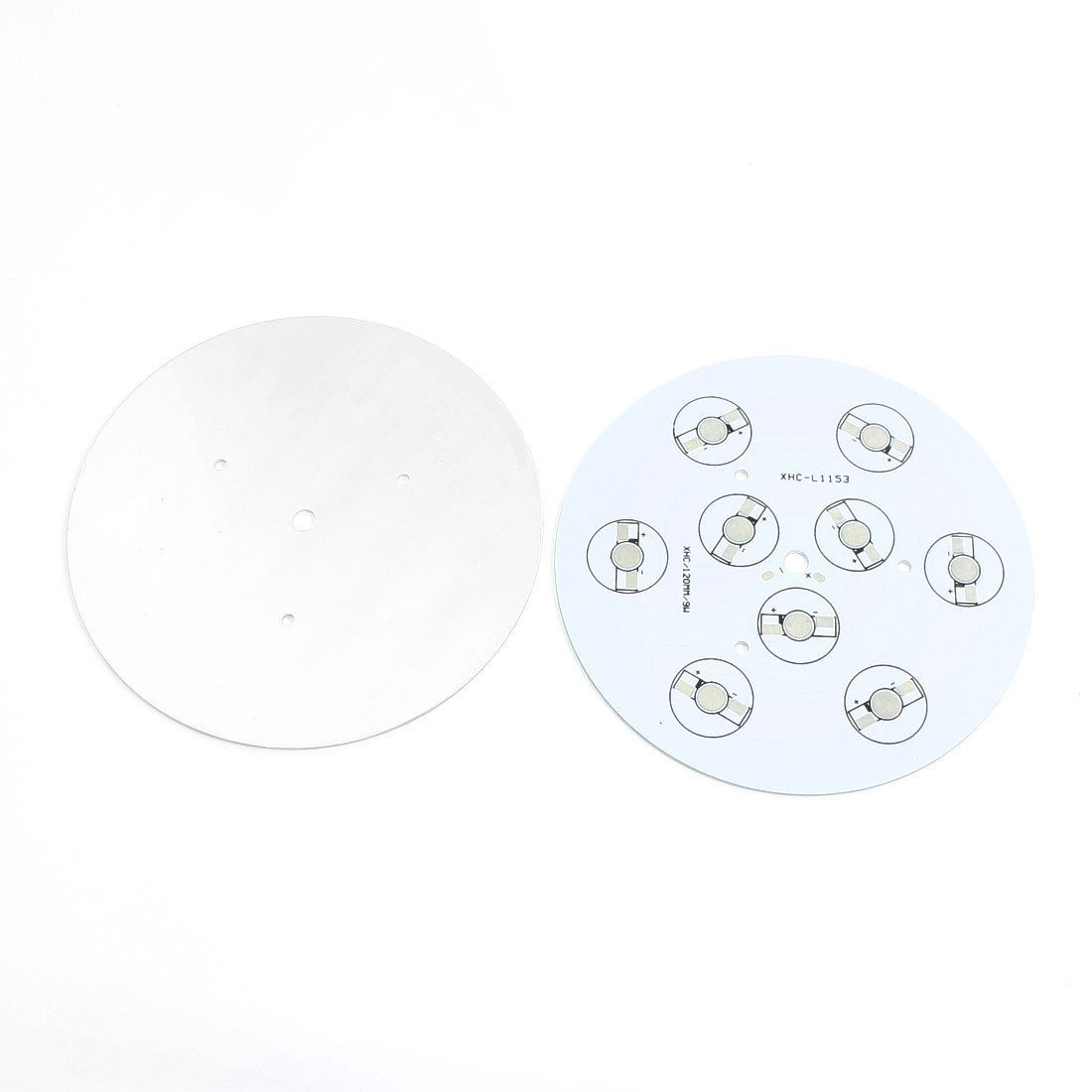 2Pcs 120mm Circle Aluminum PCB Circuit Board for 9 x 1W 3W 5W LED in Series