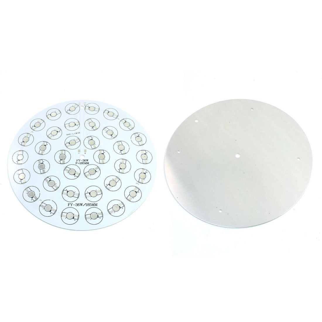 2Pcs 36 x 1W 3W LED High Power Circle Aluminum PCB Circuit Board 185mm Diameter