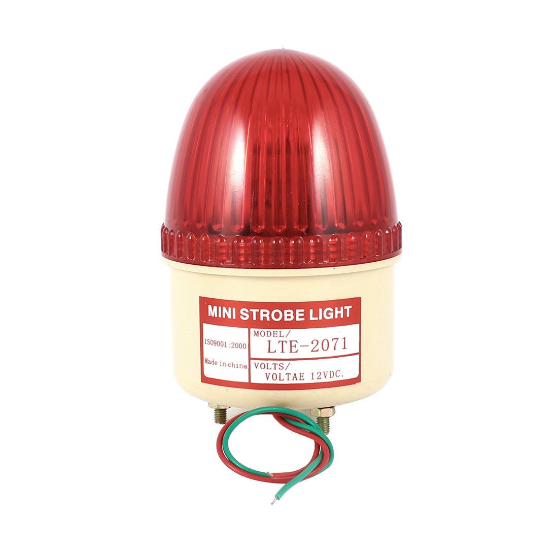 Industrial DC 12V LED Flash Strobe Light Emergency Warning Lamp Red LTE-2071