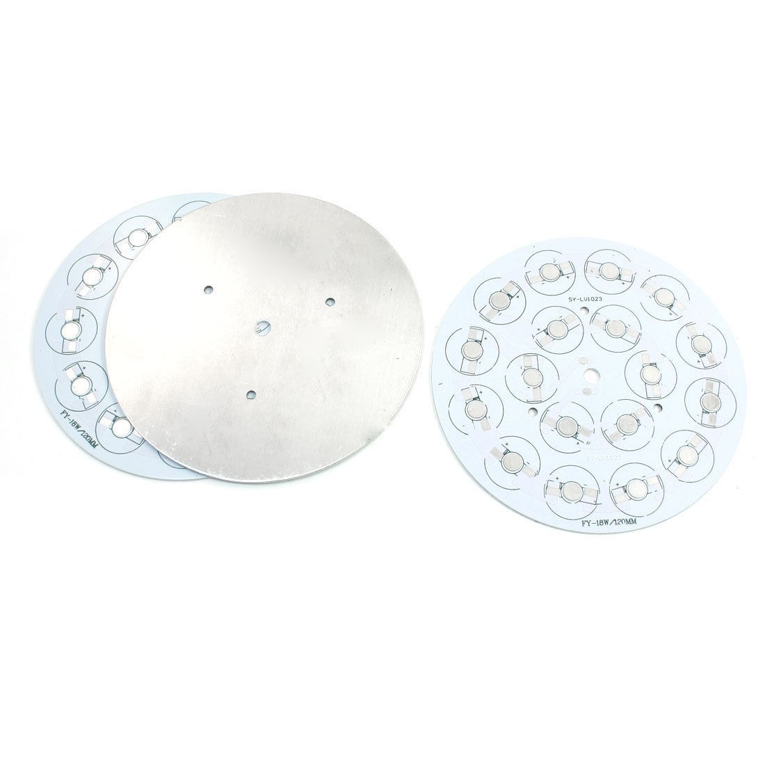 3Pcs 120mm Round Aluminum PCB Circuit Board for 18 x 1W 3W 5W LED in Series
