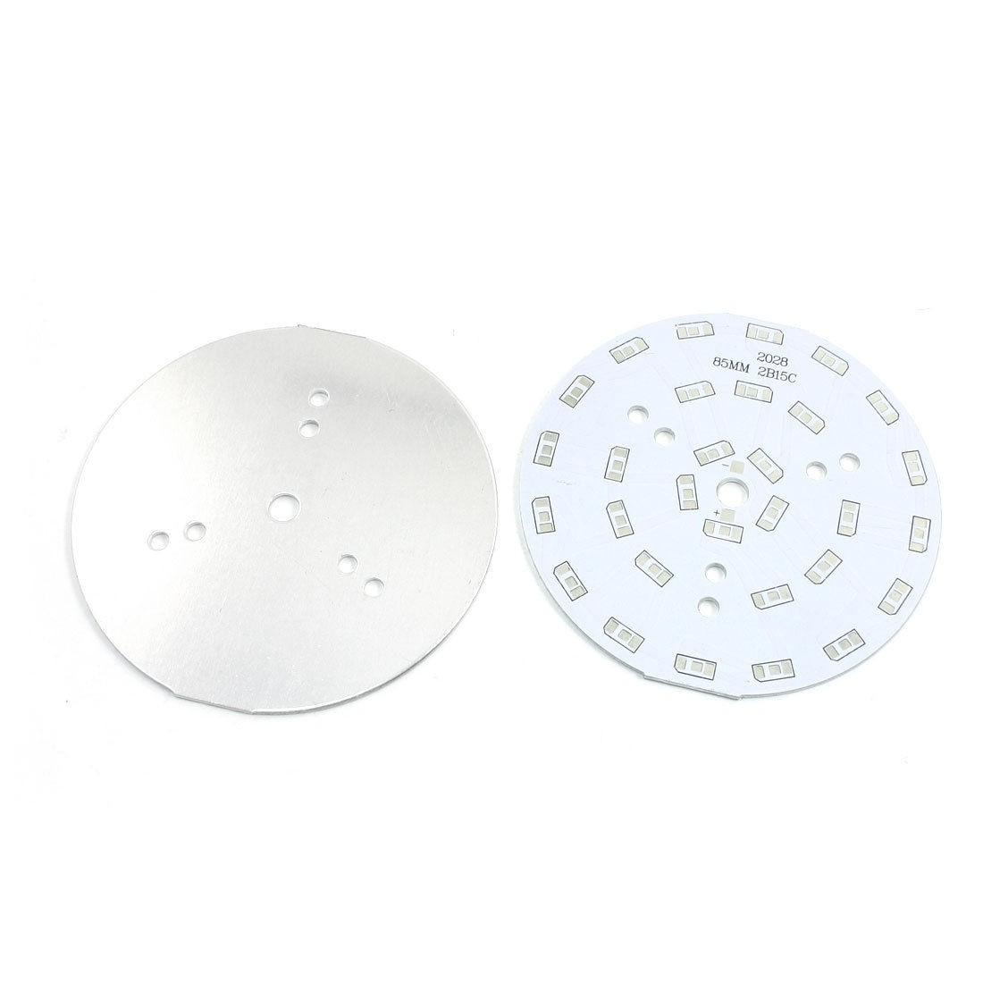 2Pcs 85mm Circle Aluminum PCB Circuit Board for 30 x 1/2W 5730 SMD LED