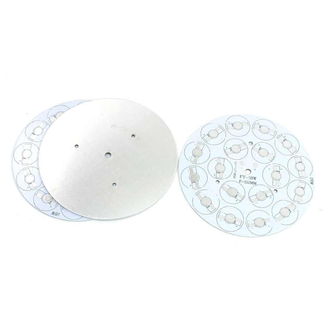 3Pcs 112mm Circle Aluminum PCB Circuit Board for 18 x 1W 3W LED in Series