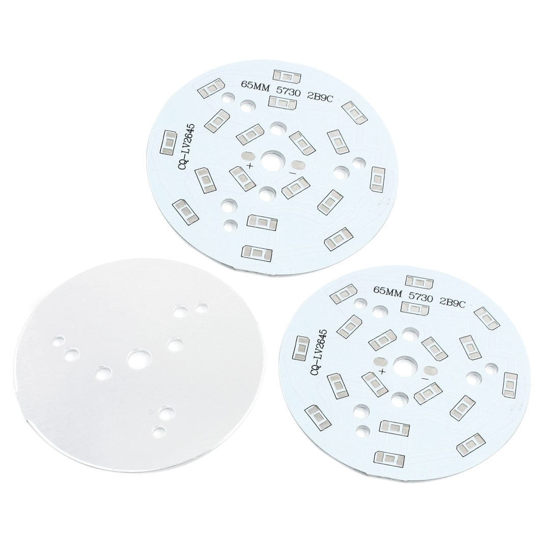3Pcs 65mm Circle Aluminum PCB Circuit Board for 18 x 1/2W 5730 SMD LED