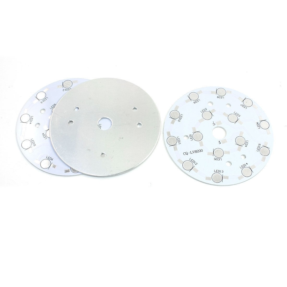 3Pcs 90mm Circle Aluminum PCB Circuit Board for 15 x 1W 3W LED in Series