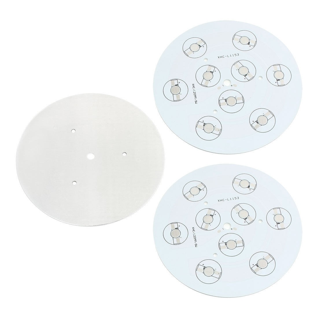 3Pcs 120mm Round Aluminum PCB Circuit Board for 9 x 1W 3W 5W LED in Series