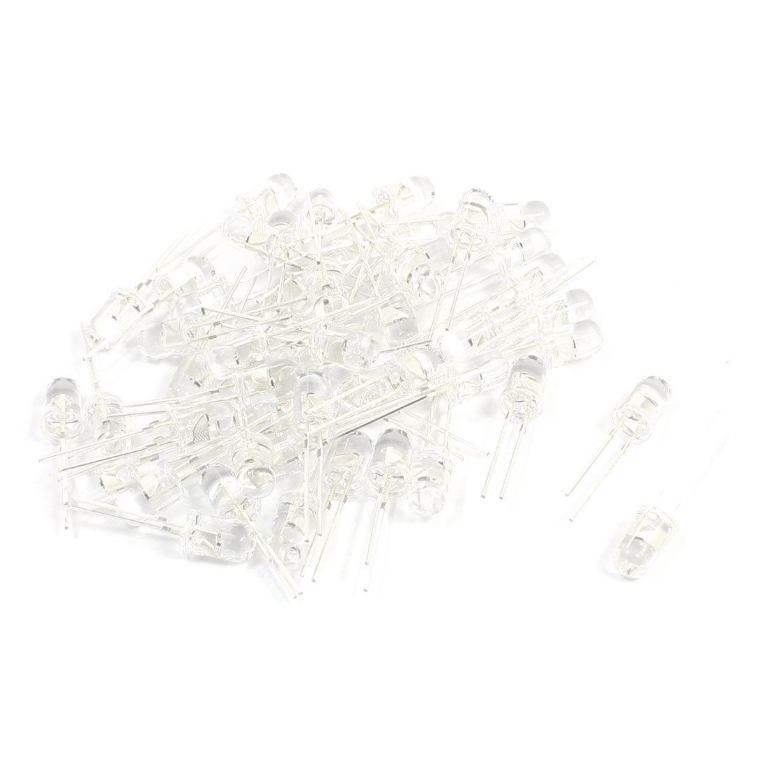 50 x Replacing Fast Flashing Multicolor LED Light Emitting Diodes 5mm Dia