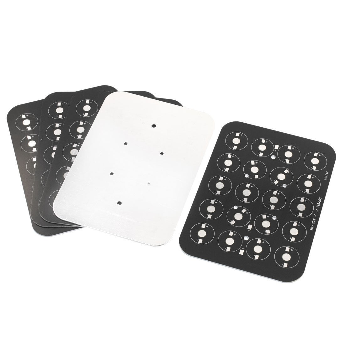 5Pcs 20 x 1W 3W 5W High Power LED Aluminum Base Plate 145mm x 106mm