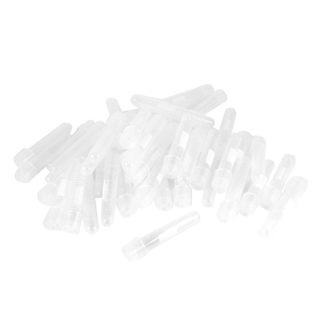 50Pcs 12.5ml Clear Cap Round Bottom Bioscience Culture Test Tubes